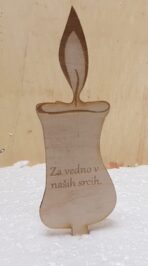 lesena sveča za vpiknit