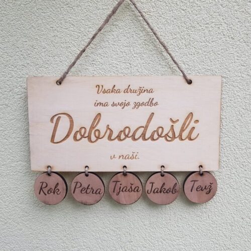tabla dobrodošli